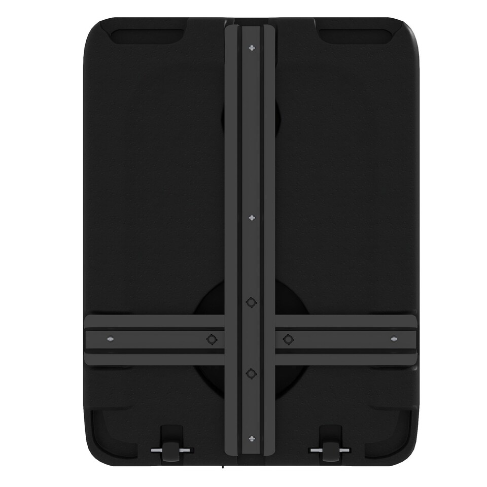 image 1 of Outsunny 90kg Cantilever Parasol Base with Wheels, Heavy Duty HDPE Plastic Umbrella Stand Weights for Cantilever Banana Parasol with Handle, 70kg Water and 90kg Sand Filled, Black