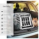 image 2 of Aluminium Pet Car Crate Travel Cage Dog Puppy Cat Transport Kennel 2 sizes - 69x54x50cm