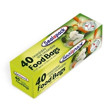 Pack of 40 Resealable Food Bags 178mm x 203mm | Multi | 178mm x 203mm