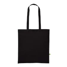 Nutshell Organic Cotton Long Handle 10L Shopper | Black | Black | 1