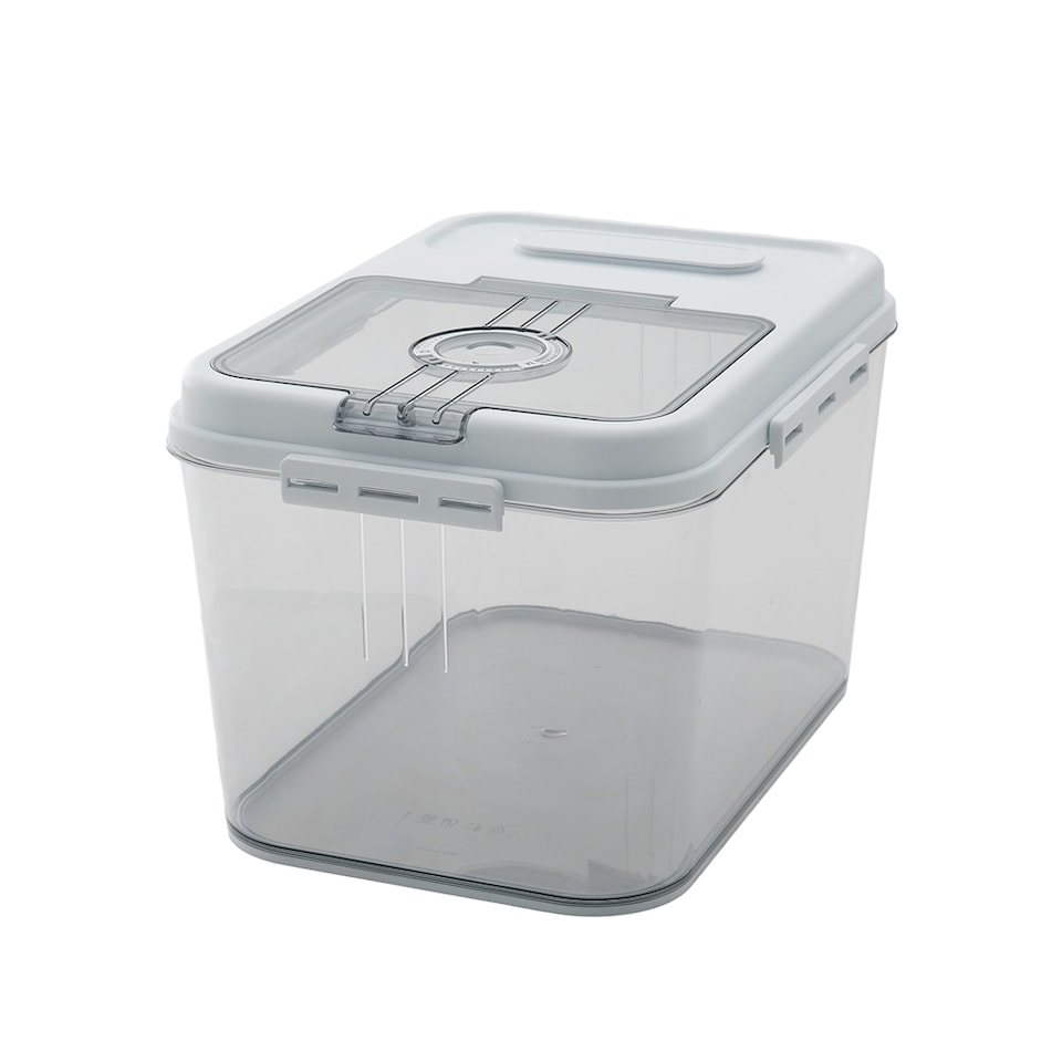 image 1 of Living and Home 7.5KG Kitchen Food Storage Container | Clear