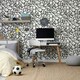image 4 of Holden Décor Squiggle Wallpaper - Black/White - One Size Black