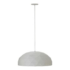 Interiors by Premier Large White Dome Pendant Light