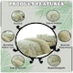 image 2 of VELVETIO Birdie Blossom Printed Duvet Cover Set Reversible Polycotton Beddings Cream | Natural | Double