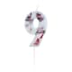 image 1 of Pressed Petal Number 9 Shaped Candle