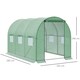 image 7 of Outsunny Polytunnel Walk-in Garden Greenhouse with Zip Door and Windows 3 x 2M