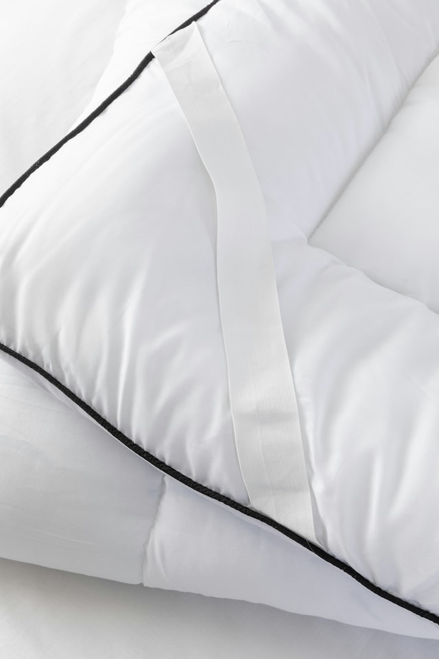 image 1 of 5cm Thick Microfibre Soft Touch 2 Inch Mattress Topper | White | King