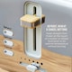 image 8 of Swan Nordic Oatmeal 1.7L 3KW Kettle, 2 Slice Toaster, Breadbin and Canisters Kitchen Set