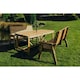 image 1 of Valley 4 Seat Set 2X2B Table - Timber - L220 x W180 x H95 cm - Minimal Assembly Required - Set of Waterproof Cushions Included