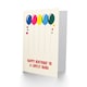 image 2 of Nana Happy Birthday Card Colourful Balloons Pink Blue Yellow