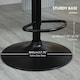 image 5 of HOMCOM Set Of 2 Luxurious Velvet-Touch Bar Stools Metal Frame Footrest Grey