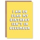 image 1 of Retro So Glad My Is Not December Woman Her Birthday Card