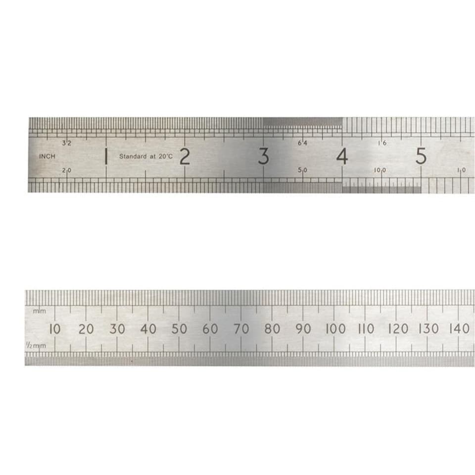 Advent Precision Steel Rule - Multi Colour - 600mm (24in)