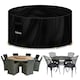 image 1 of Futura Round 128X71cm Waterproof Garden Furniture Cover  600D | Black | Black | 128x71cm | 1