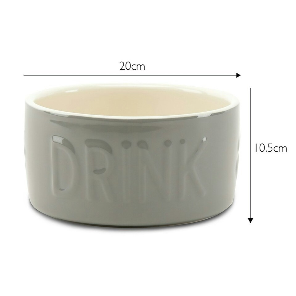 image 1 of Scruffs Classic Water Bowl 20cm Grey | Grey | 1
