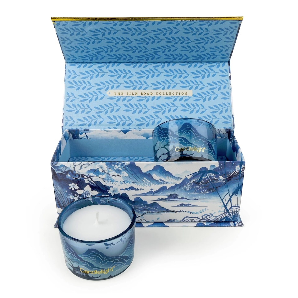 image 1 of The Silk Road Collection Tianshui Sea Salt Candle Duo Gift Set