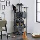 image 2 of Yaheetech 156 cm Multilevel Indoor Cat Climbing Frame Dark Grey