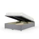 image 1 of Silver Plush Velvet Ottoman Base Super King | Multi