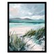 image 1 of Path Luskentyre Beach Isle Harris Scotland Black Framed Wall Art Print A4