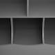 image 3 of Living and Home 2-Tier Open Toy and Book Storage Cabinet - Grey