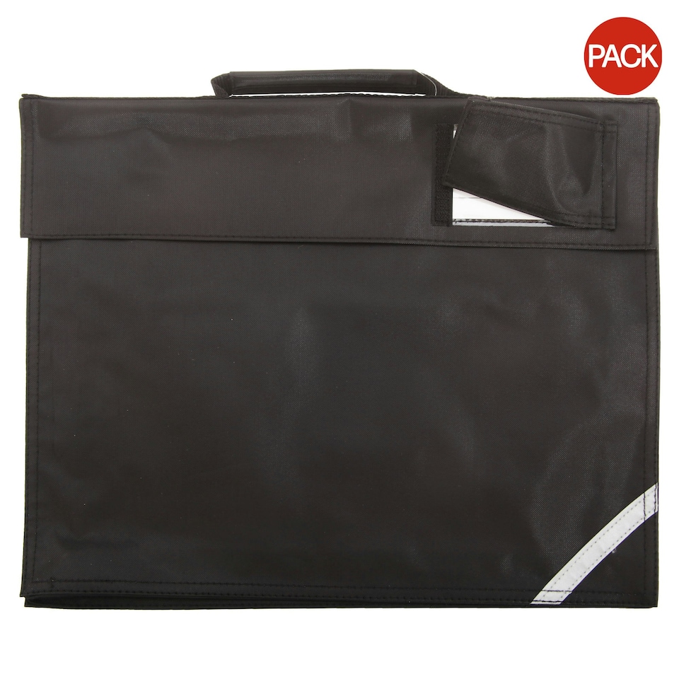 image 1 of Quadra Junior Book Bag - 5 Litres (Pack of 2) - Black - One Size