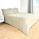 image 7 of OHS Coverless Reversible 10.5 Tog Duvet And Pillowcase Bedding Set, King - Sage/Natural Multi | Sage Green and Natural | King