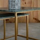 image 4 of Interiors by Premier Marble Top Green Set of 2 Side Table, Open Design Frame Bedside Table, Square End Table for Living Room Green