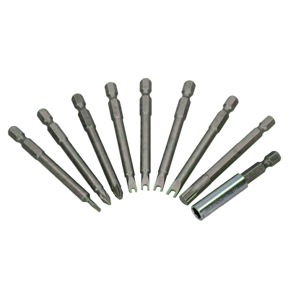 image 1 of Screwdriver Bits Torx / PZ / PH / Flat Hex Spline Extra long Security 50pc AT822