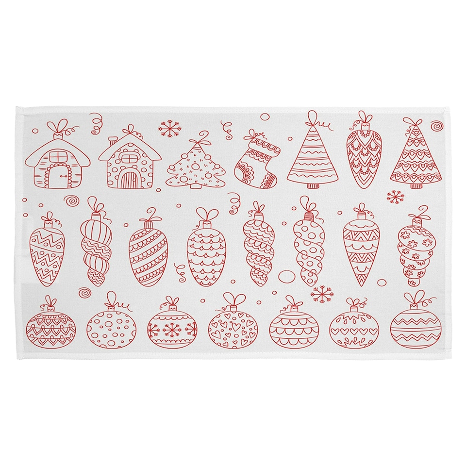 Winter toys (kitchen towel)