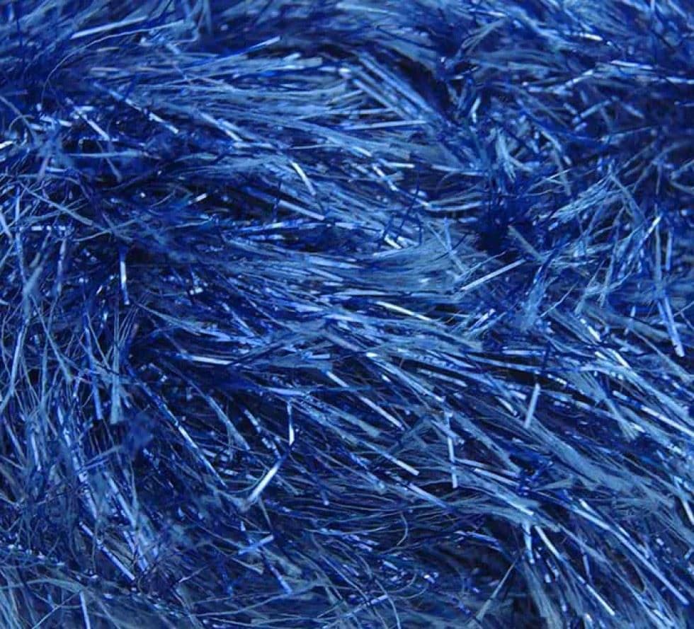 King Cole Blue Tinsel Chunky Yarn (Value Pack 12 x 50g Balls) For Crochet, Knitting - 70m per ball