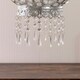 image 1 of ValueLights Bazaar Moroccan Silver Lamp Shade Acrylic Droplets & Bulb Silver