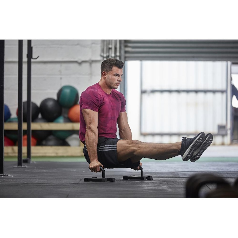 image 1 of Adidas Premium Push-Up Bars, Steel Foam-Grip Handles — 14 cm Depth Increase | Multi | adult