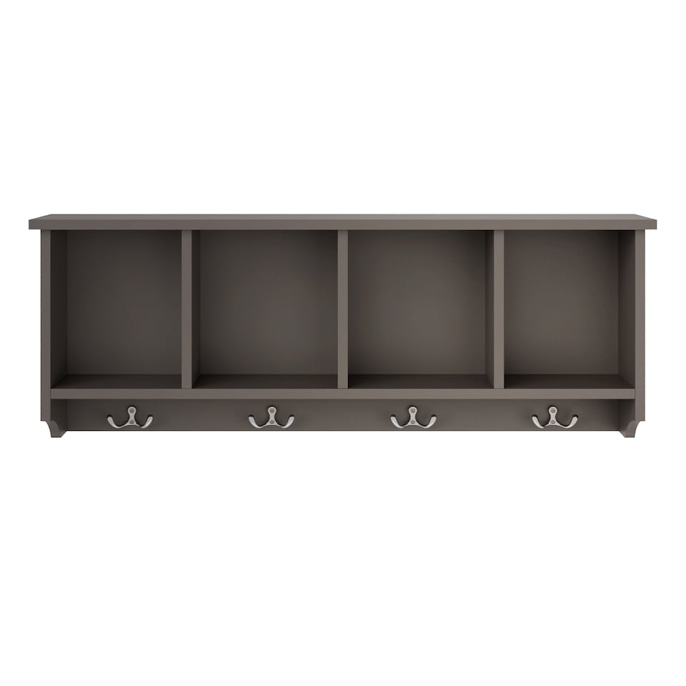 image 1 of Kempton Shoe Bench & Wall Rack | Grey | Grey