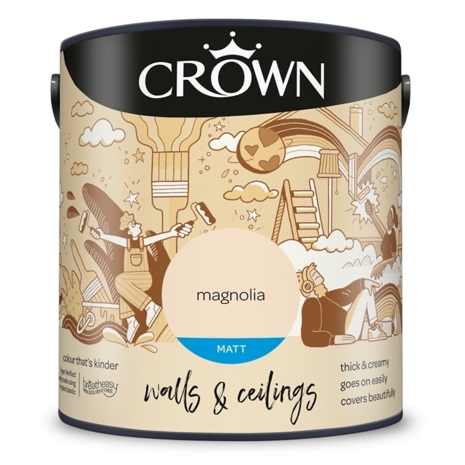 image 1 of Crown Walls & Ceilings Matt 2.5L Magnolia