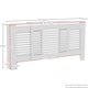 image 3 of Vida Designs Milton Radiator Cover Painted MDF Slatted Cabinet Extendable, White, 140-204cm