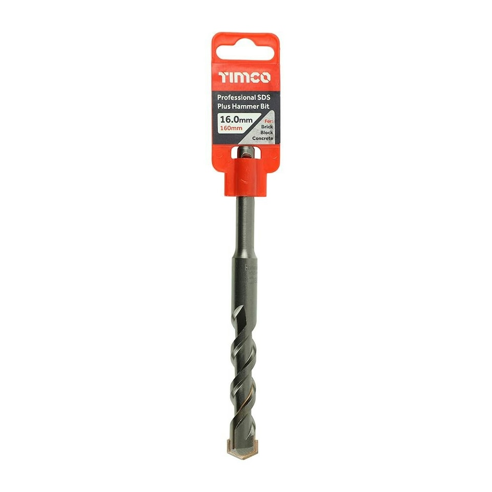 image 1 of Timco - Professional SDS Plus Hammer Bit (Size 16.0 x 160 - 1 Each)