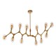 image 4 of Interiors by Premier 12 Arm Gold Finish Pendant Light