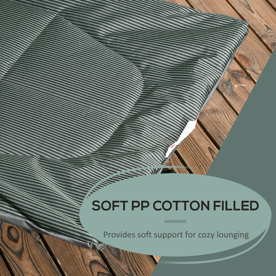 image 1 of Outsunny Camping Bed for Adults, Single Folding Camp Bed, Padded Portable Camping Cot for Sleeping, with Carry Bag, Side Pocket and Cup Holder for Outdoor, Travel, Fishing, Grey