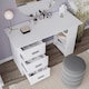 image 5 of 3-Drawer 3-Shelf Desk with Customizable Layout Brown | 0