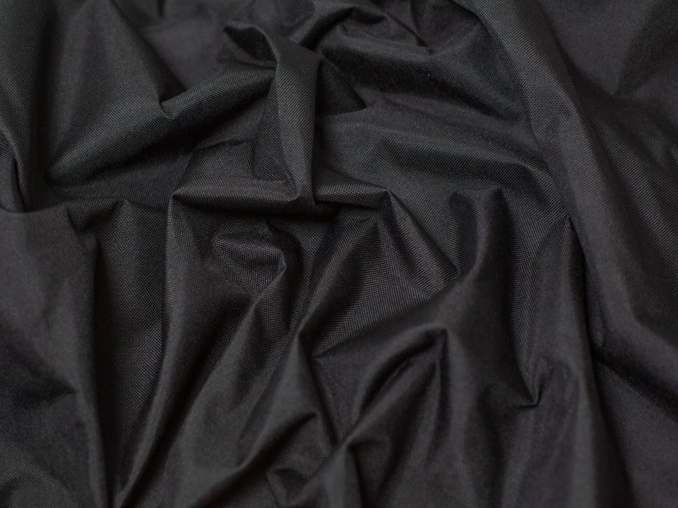 Minerva Core Range Black Heavy Water Resistant Fabric for Bag Making, Upholstery, 150cm / 59" Wide - per metre
