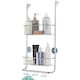image 1 of House of Home 2 Tier Over Door Shower Caddy Bathroom Storage Rack Shelf Organiser