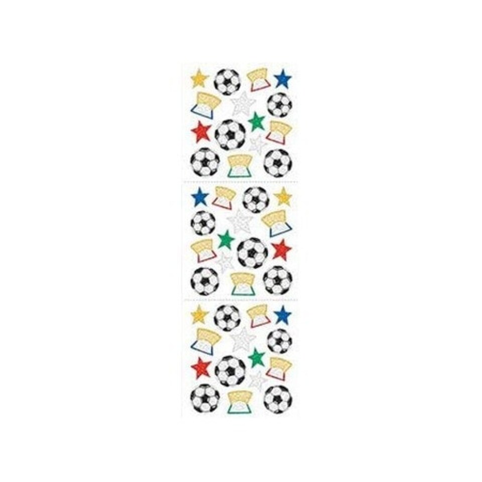 Amscan Soccer Spirit Stickers - Multicoloured - One Size
