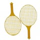 image 5 of Oypla 2 Player Garden Swing Tennis Ball & Bat Game Set