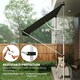 image 7 of Outsunny 3 x 1.5 m Retractable patio  Awning Floor-to-ceiling shade, Grey Grey