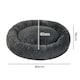 image 2 of Skylos Dog Bed Large Donut Plush Soft Cat Calming Beds Pet Anti Anxiety | Grey | 80 x 60cm | One Size