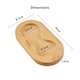 image 2 of Cooks Professional | Bamboo Salt and Pepper Mill Tray | Bamboo Wood Holder