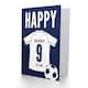 image 2 of Football Strip Kit White Jersey Top Age 9 Year Old Child Kids 9th Birthday Card