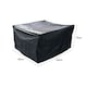 image 4 of KCT 126 x 126 x 74cm Square Garden Furniture Cover Black