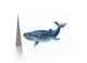image 2 of Watercolour Blue Whale Sea Life Marine Mammal Animal Greeting Card