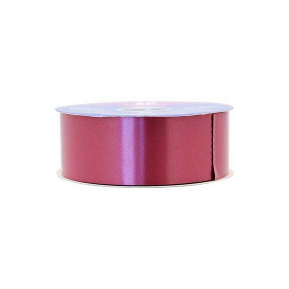 Apac 100 Yards Polypropylene Decorative Ribbon - Burgundy - 100 Yards